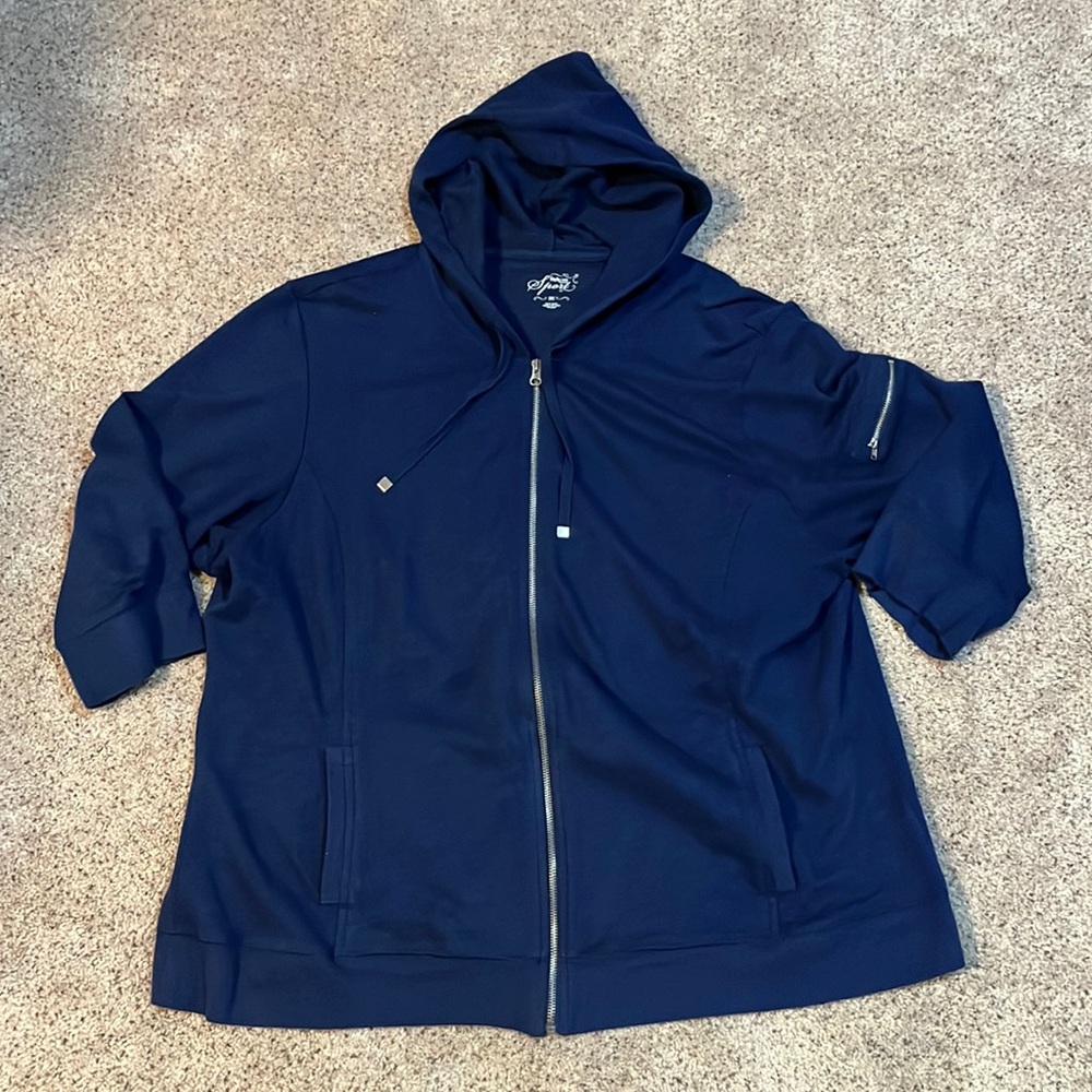 Style & Co Sport Zip Up Sweatshirt Hoodie